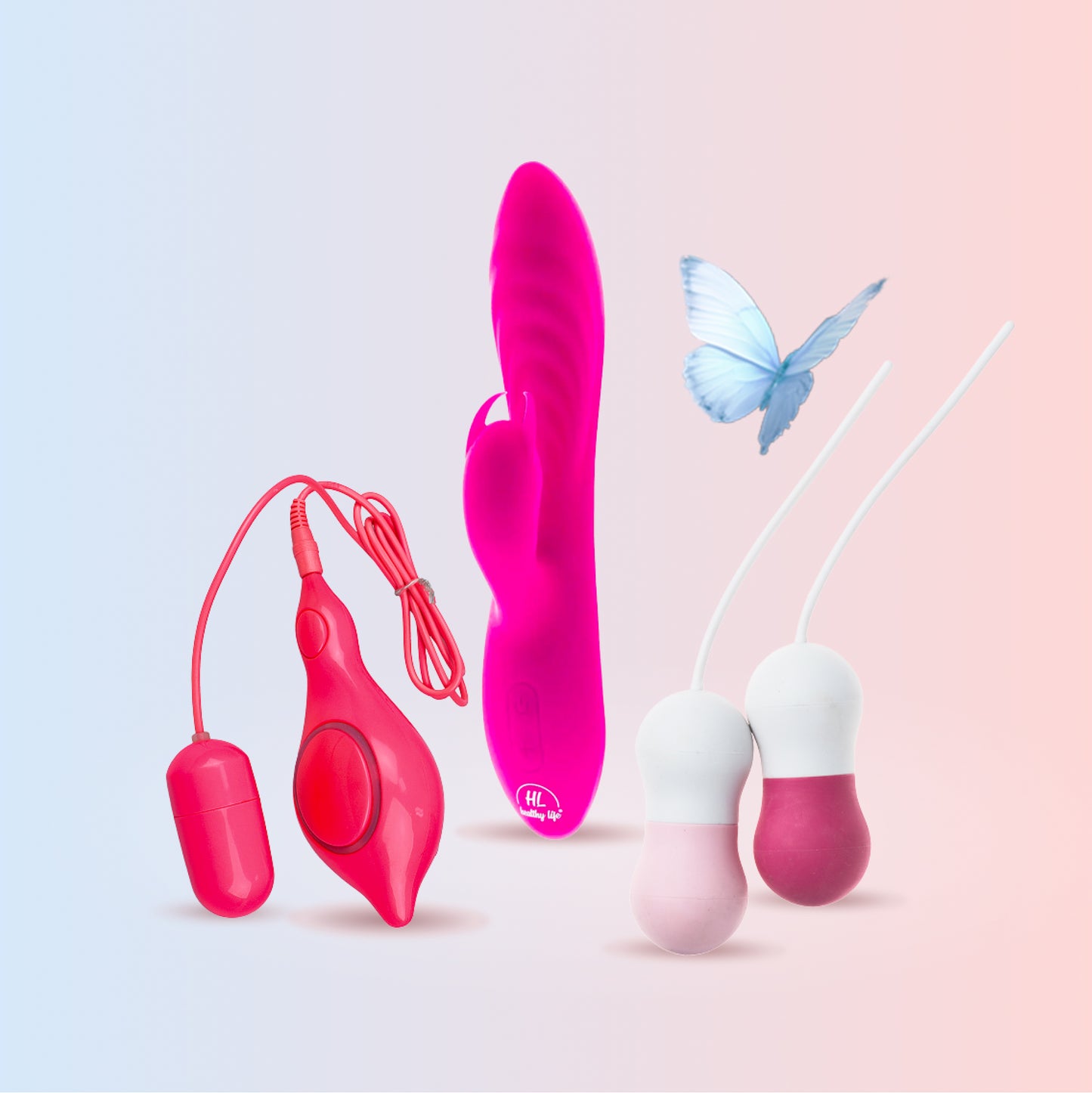 Sada - Vibrátor Diego, venušiny kuličky a vibrační vajíčko