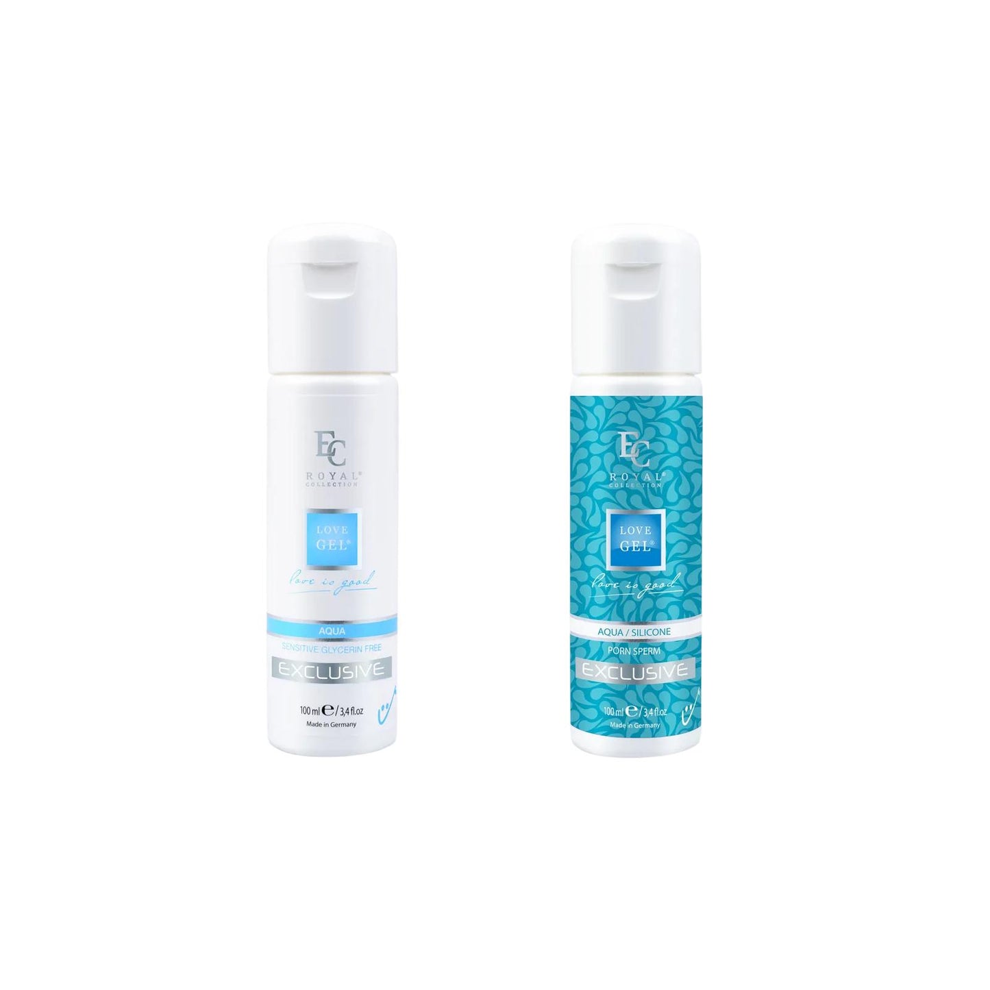 Sada Lubrikanty - Aqua Sensitive Glycerin Free 100ml + Aqua/Silicone Porn Sperm 100ml