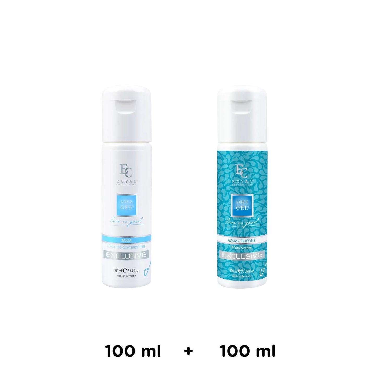 Sada Lubrikanty - Aqua Sensitive Glycerin Free 100ml + Aqua/Silicone Porn Sperm 100ml