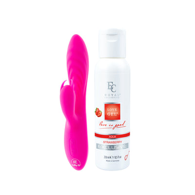 Sada - Vibrátor Diego a Lubrikant Strawberry 250ml