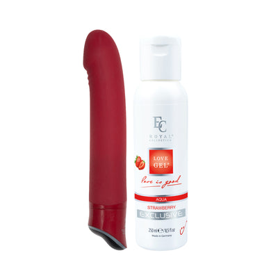 Sada - Vibrátor Pippo a Lubrikant Strawberry 250ml