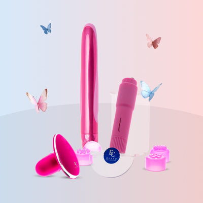 Sada - Vibrátor Sasin, masážní hlavice a vajicko Ingo